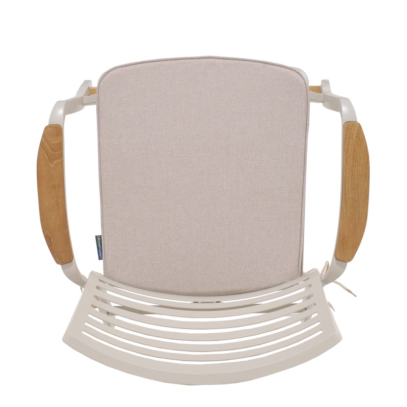 Portals Ulkobaarisetti pöytä + 4 baarituolia - Vaalea ecru/Korallihiekka - Puutarhakalusteet - Puutarhatuoli - Ulkotilan baarituoli