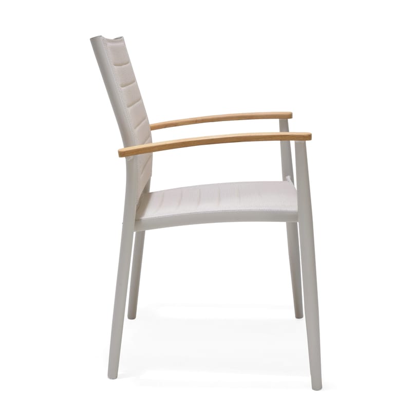 Portals Parvekesetti pöytä + 2 carver-tuolia - Vaalea ecru/Korallihiekka - Puutarhakalusteet - Parveke - Parvekekalusteet - Parvekesetti