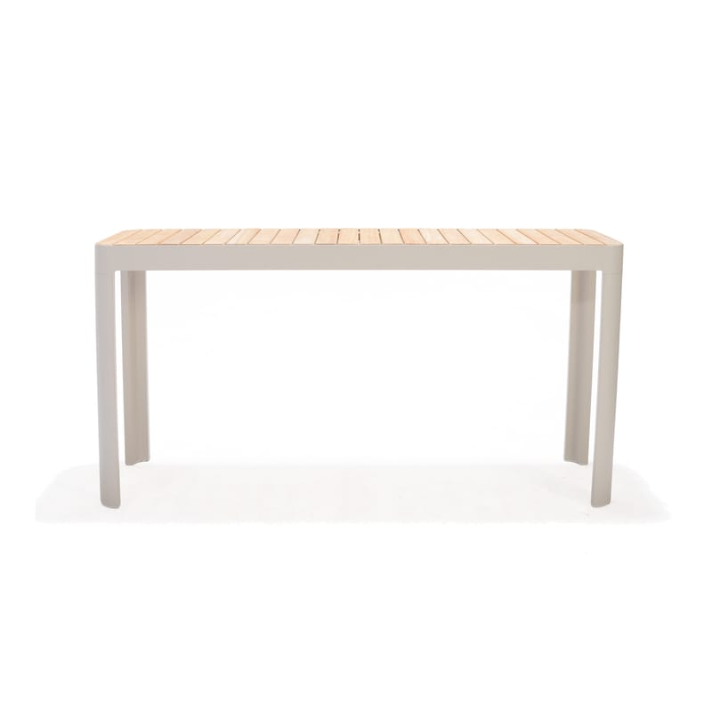 Portals Parvekesetti pöytä + 2 carver-tuolia - Vaalea ecru/Korallihiekka - Puutarhakalusteet - Parveke - Parvekekalusteet - Parvekesetti