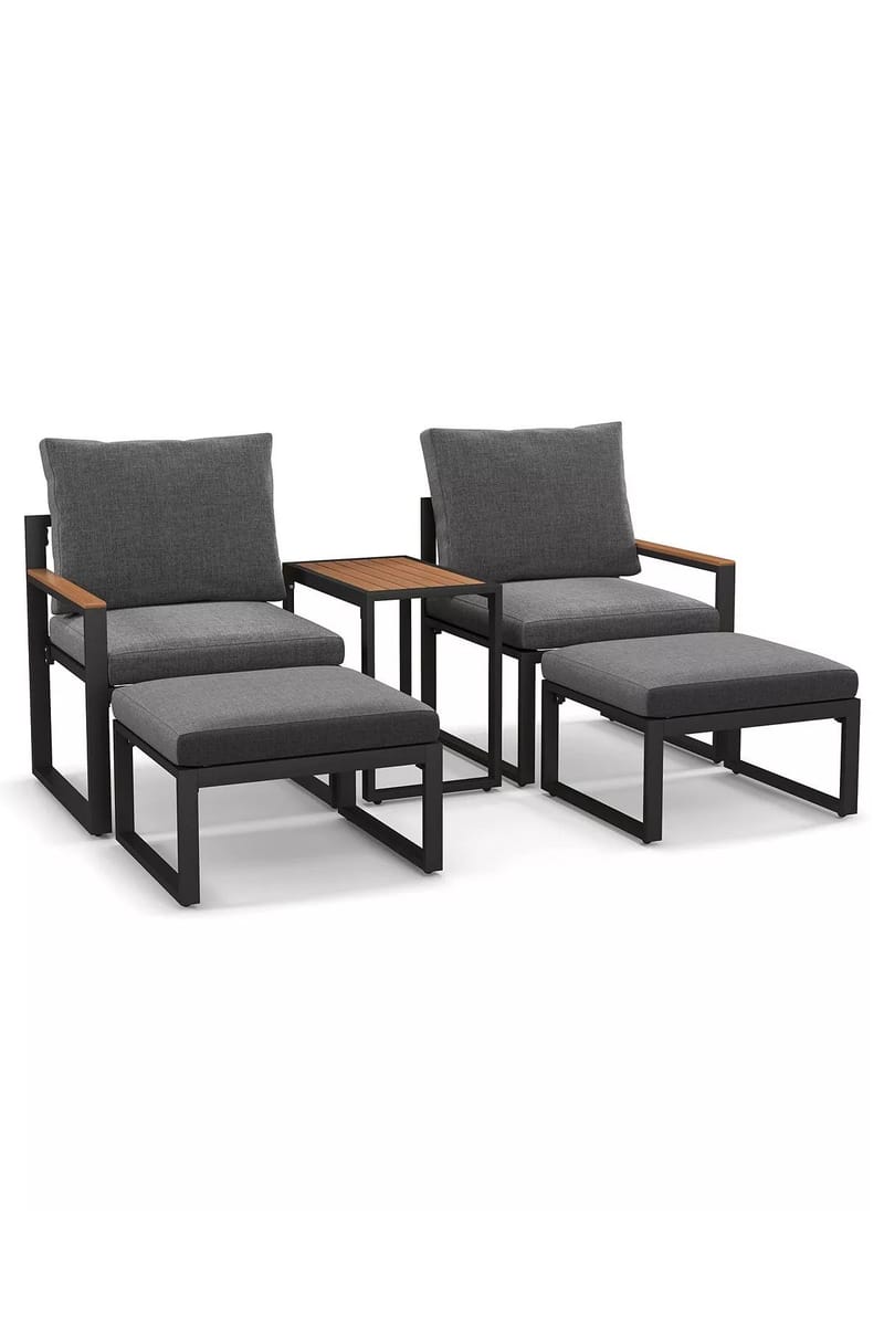 Puutarhan oleskeluryhmä Hanah Home Multilounge (64 x 68 x 64 cm) Harmaa - Harmaa - Puutarhakalusteet - Parveke - Parvekekalusteet - Parvekesetti