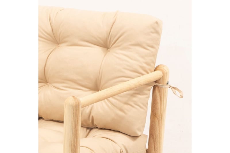 Puutarhapöytä ja tuolisetti (3 kappaletta) Hue Kerma - Kerma - Puutarhakalusteet - Parveke - Parvekekalusteet - Parvekesetti