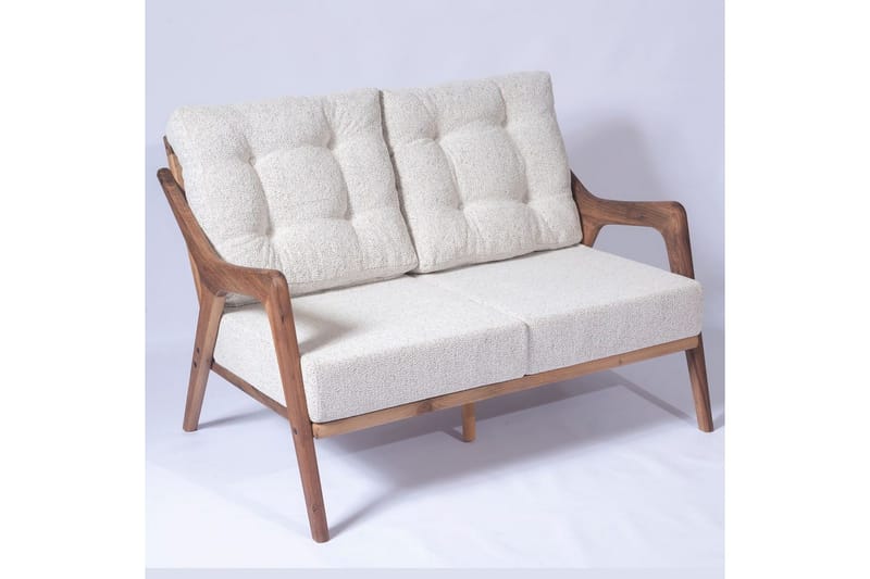 Puutarhapöytä ja tuolisetti (4 kappaletta) Virella01 Kerma - Kermanvalkoinen - Puutarhakalusteet - Parveke - Parvekekalusteet - Parvekesetti