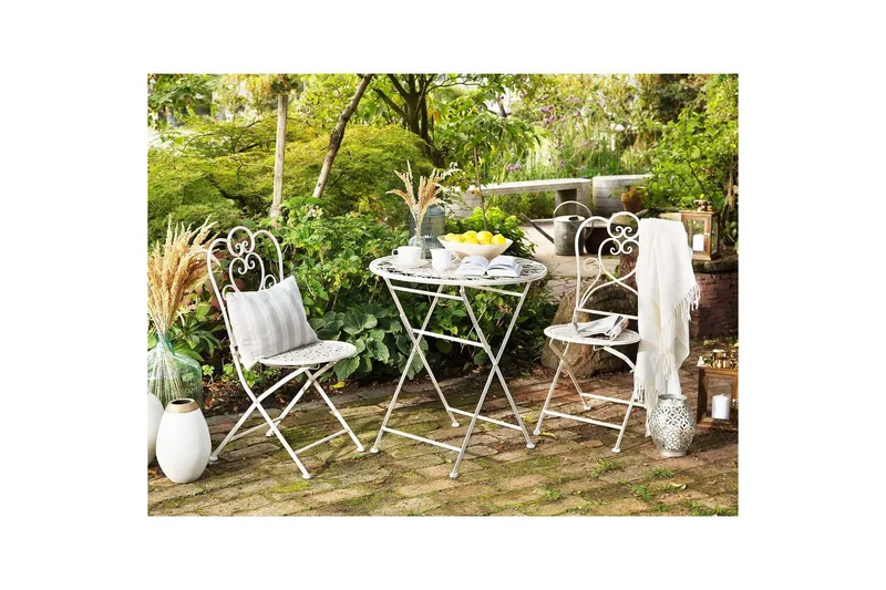 Runt bord Beliani Trieste Beige - Puutarhakalusteet - Parveke - Parvekekalusteet - Parvekepöytä