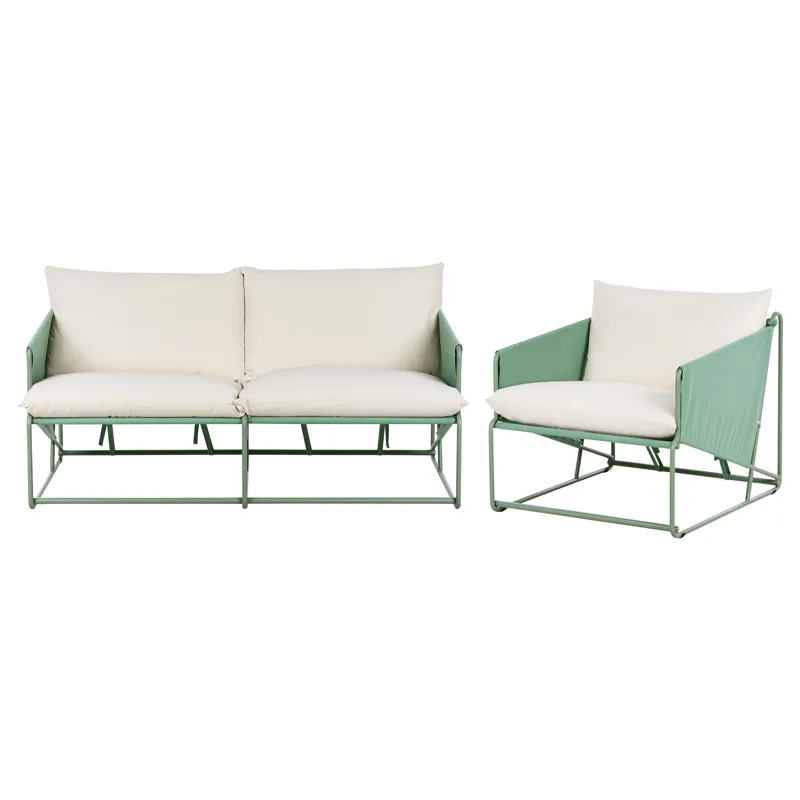 Sohvaryhmä ulos 3-istuttava Ponte, Vihreä/Beige