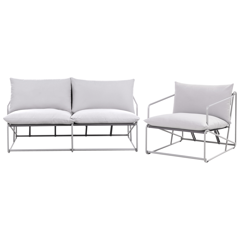 Sohvaryhmä ulos 3-istuttava Ponte - Harmaa - Puutarhakalusteet - Terassiryhmät - Oleskeluryhmät