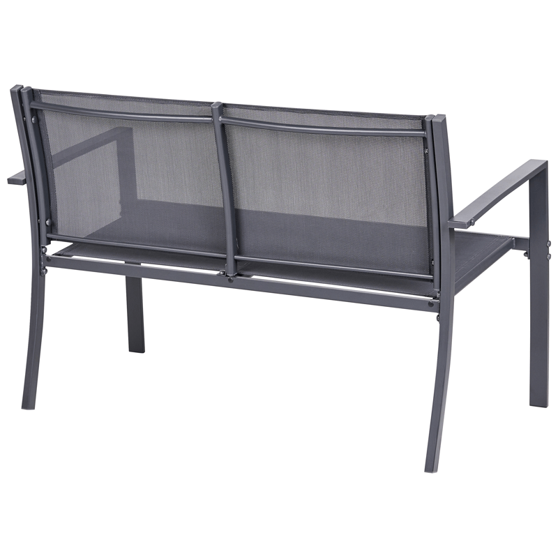 Sohvaryhmä ulos pöydällä 4-istuttava Tavoleto - Tummanharmaa - Puutarhakalusteet - Terassiryhmät - Oleskeluryhmät