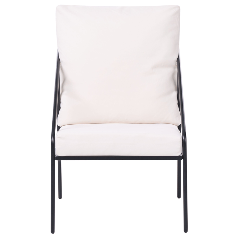 Sohvaryhmä ulos pöydällä 4-istuttava Ustica - Musta/Valkoinen - Puutarhakalusteet - Terassiryhmät - Oleskeluryhmät