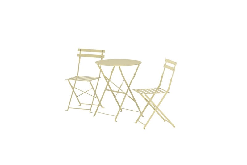 Tao kahvilaryhmä ulkokäyttöön - Vaaleankeltainen - Puutarhakalusteet - Parveke - Parvekekalusteet - Parvekesetti