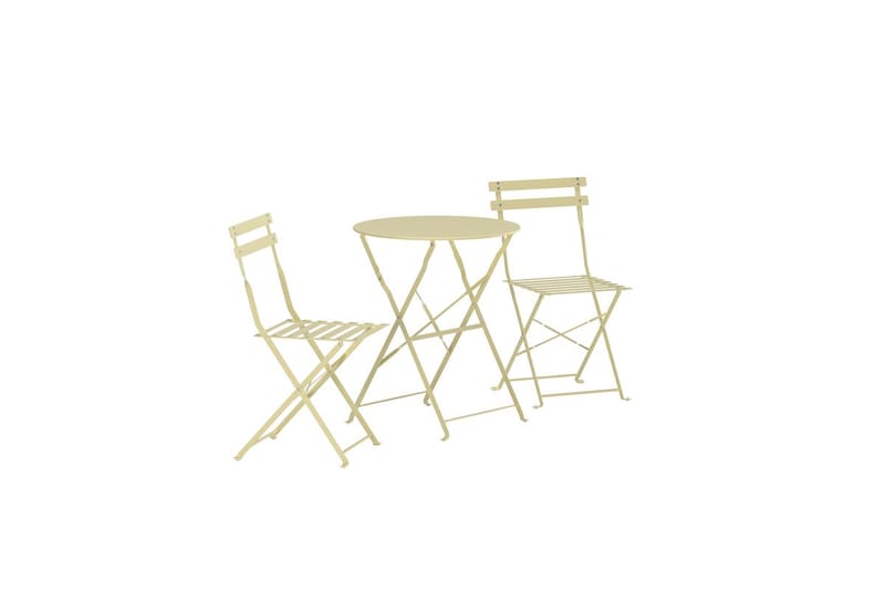 Tao kahvilaryhmä ulkokäyttöön - Vaaleankeltainen - Puutarhakalusteet - Parveke - Parvekekalusteet - Parvekesetti