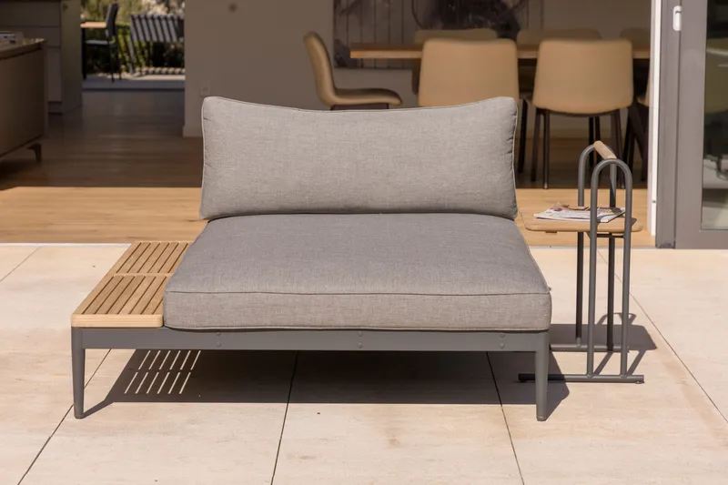 TOPAZ Ulkopäivävuode XL - Puu/Harmaa - Puutarhakalusteet - Parveke - Parvekekalusteet - Parvekesohva