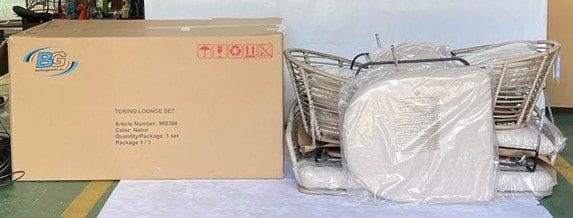 Torino Lounge - Beige - Puutarhakalusteet - Terassiryhmät - Oleskeluryhmät