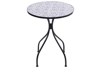 Trädgårdsbord Beliani Camprena Black||blue||White - Puutarhakalusteet - Parveke - Parvekekalusteet - Parvekepöytä