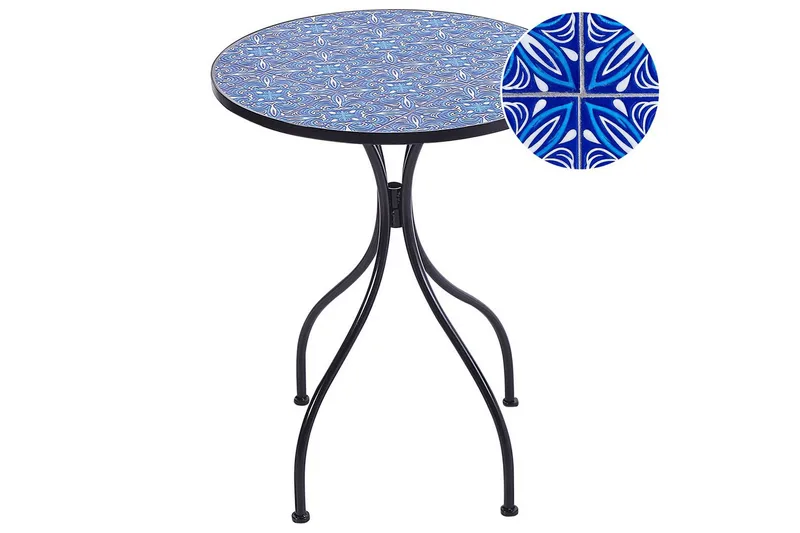 Trädgårdsbord Beliani Cigliano Black||blue, undefined
