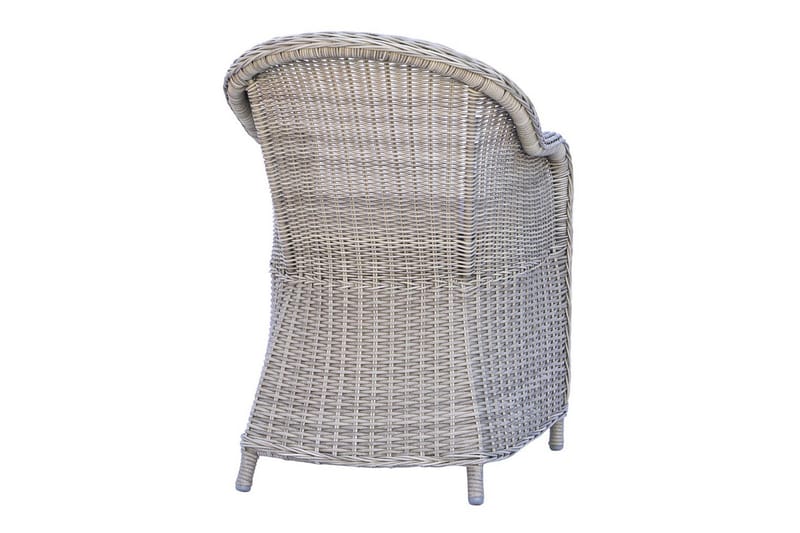 Ulkomöbeliryhmä 150 cm pöytä & 4 Belize harmaat tuolit Ruskea - Ruskea - Puutarhakalusteet - Parveke - Parvekekalusteet - Parvekesetti