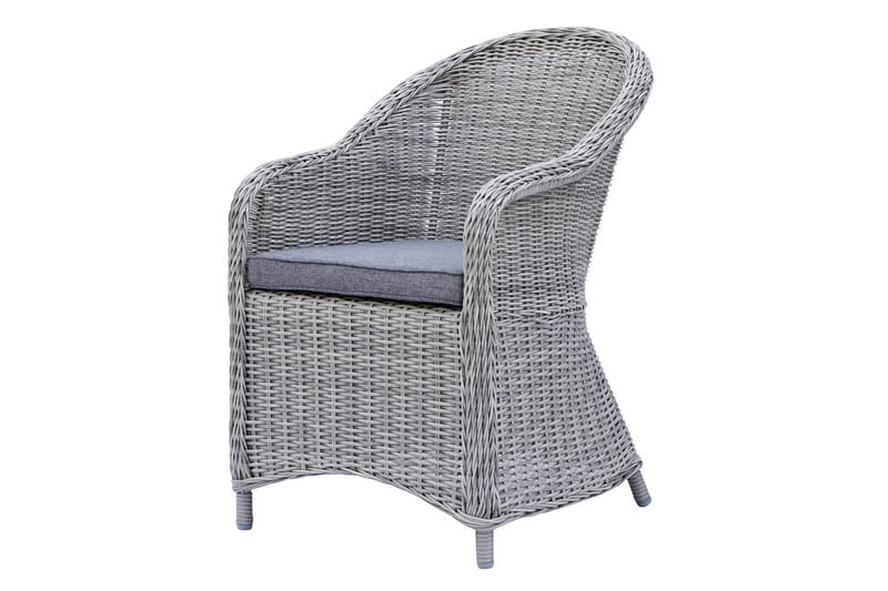 Ulkomöbeliryhmä 150 cm pöytä & 4 Belize harmaat tuolit Ruskea - Ruskea - Puutarhakalusteet - Parveke - Parvekekalusteet - Parvekesetti