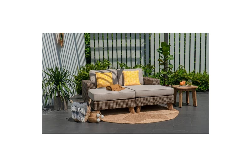 Ulkomöbeliryhmä Lifestyle Garden Bahamas divaanin vasen&oikea & sohvapöytä 50s - Puutarhakalusteet - Parveke - Parvekekalusteet - Parvekesetti