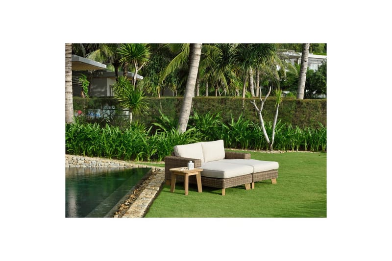 Ulkomöbeliryhmä Lifestyle Garden Bahamas divaanin vasen&oikea & sohvapöytä 50s - Puutarhakalusteet - Parveke - Parvekekalusteet - Parvekesetti