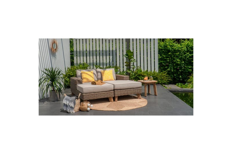 Ulkomöbeliryhmä Lifestyle Garden Bahamas divaanin vasen&oikea & sohvapöytä 50s - Puutarhakalusteet - Parveke - Parvekekalusteet - Parvekesetti