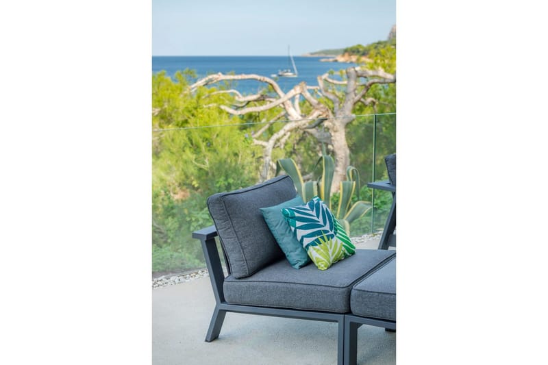 Ulkomöbeliryhmä Lifestyle Garden PALAU 2x sivutuoli + 2x rahi + sivupöytä 60 cm - Puutarhakalusteet - Parveke - Parvekekalusteet - Parvekesetti