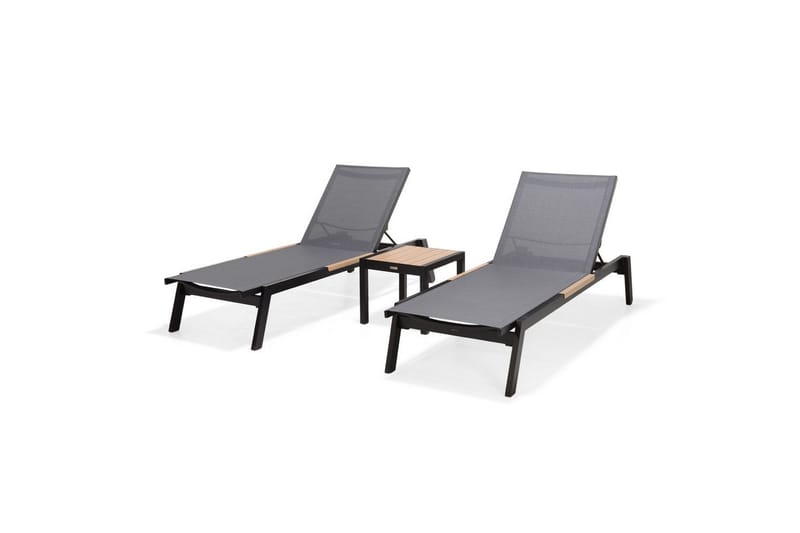 Ulkomöbeliryhmä Lifestyle Garden Panama 2x aurinkotuoli & sohvapöytä - Puutarhakalusteet - Parveke - Parvekekalusteet - Parvekesetti