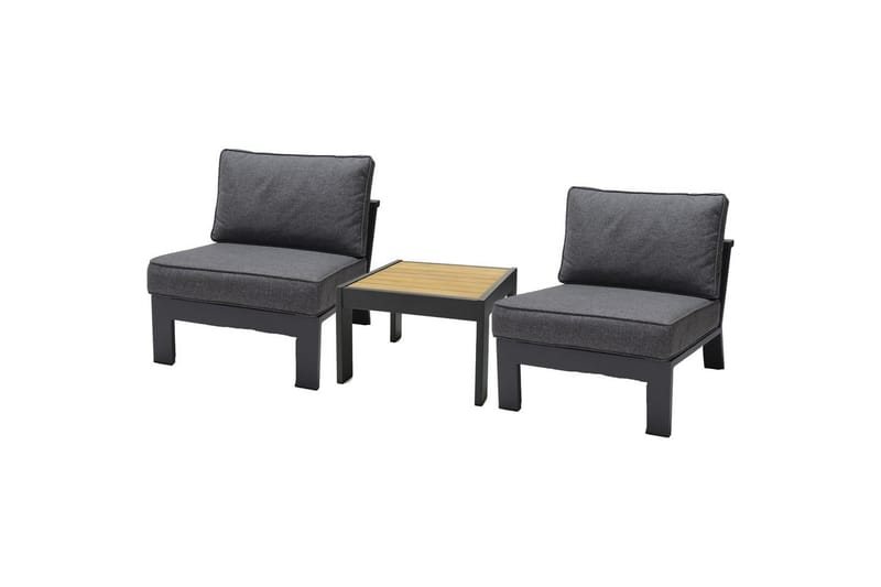 Ulkomöbeliryhmä Lifestyle Garden PALAU 2x sivutuoli + sivupöytä 60 cm - Puutarhakalusteet - Parveke - Parvekekalusteet - Parvekesetti