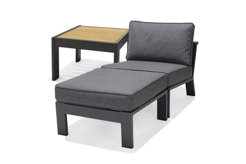 Ulkomöbeliryhmä Lifestyle Garden PALAU sivutuoli + rahi + sivupöytä 60 cm - Puutarhakalusteet - Parveke - Parvekekalusteet - Parvekesetti