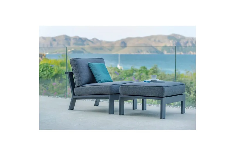 Ulkomöbeliryhmä Lifestyle Garden PALAU sivutuoli + rahi + sivupöytä 60 cm - Puutarhakalusteet - Parveke - Parvekekalusteet - Parvekesetti