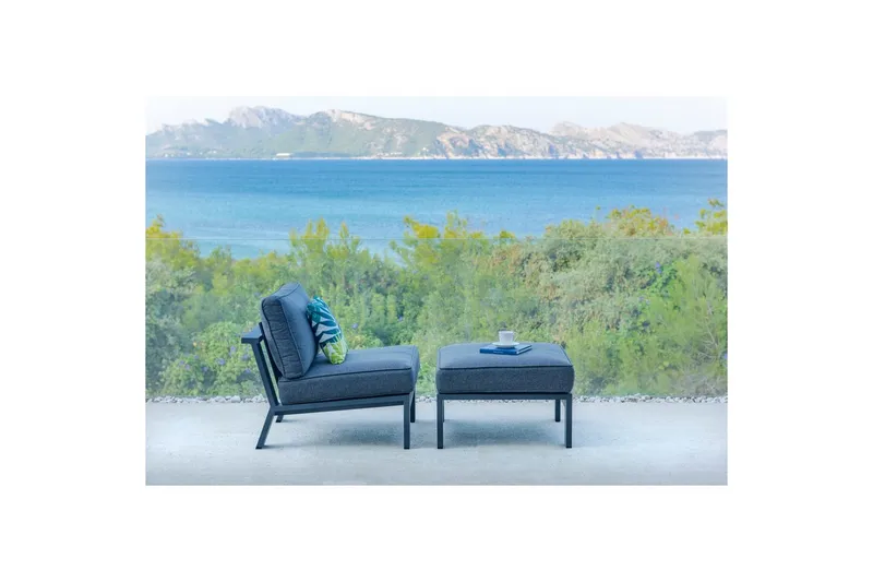 Ulkomöbeliryhmä Lifestyle Garden PALAU sivutuoli + rahi + sivupöytä 60 cm - Puutarhakalusteet - Parveke - Parvekekalusteet - Parvekesetti