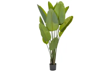 Konstgjord växt Beliani Banana Tree Grön/Svart, 115x115x187 cm Green||Black - Puutarhakalusteet - Parveke - Parvekeviljely - Parvekekukat