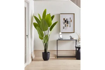 Konstgjord växt Beliani Banana Tree Grön/Svart, 115x115x187 cm Green||Black - Puutarhakalusteet - Parveke - Parvekeviljely - Parvekekukat