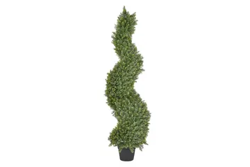 Konstgjord växt Beliani Cypress Spiral Tree Green||Black - Puutarhakalusteet - Parveke - Parvekeviljely - Parvekekukat