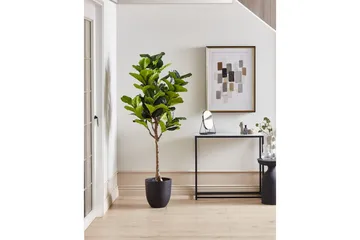 Konstgjord växt Beliani Fig Tree Green||Black - Puutarhakalusteet - Parveke - Parvekeviljely - Parvekekukat
