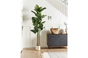 Konstgjord växt Beliani Monstera Plant 71x71x221 cm Green||Black - Puutarhakalusteet - Parveke - Parvekeviljely - Parvekekukat