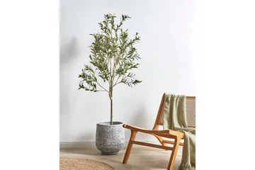 Konstgjord växt Beliani Olive Tree 63x63x153 cm Green||Black - Puutarhakalusteet - Parveke - Parvekeviljely - Parvekekukat