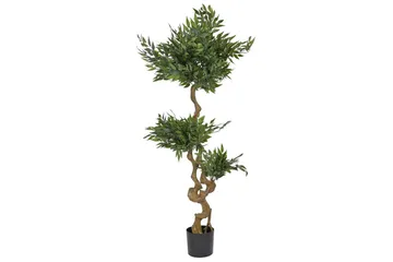 Konstgjord växt Beliani Ruscus Tree Green||Black - Puutarhakalusteet - Parveke - Parvekeviljely - Parvekekukat