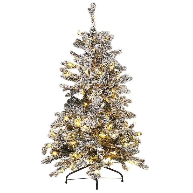 Tatlow Pieni Muovikuusi 120 cm Valaistuksella, Vihreä/Valkoinen