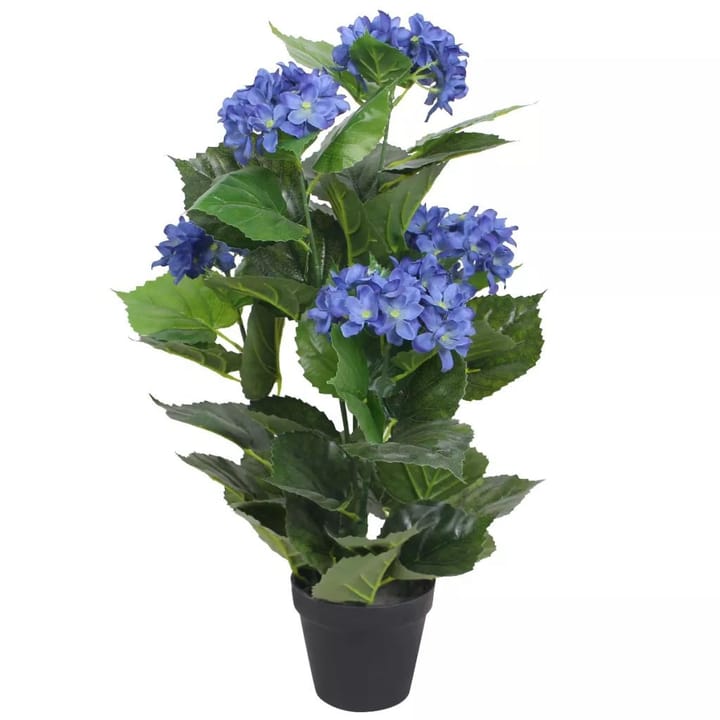 Tekokukka ruukulla hortensia 60 cm sininen - Monivärinen - Parvekekukat - Tekokasvit