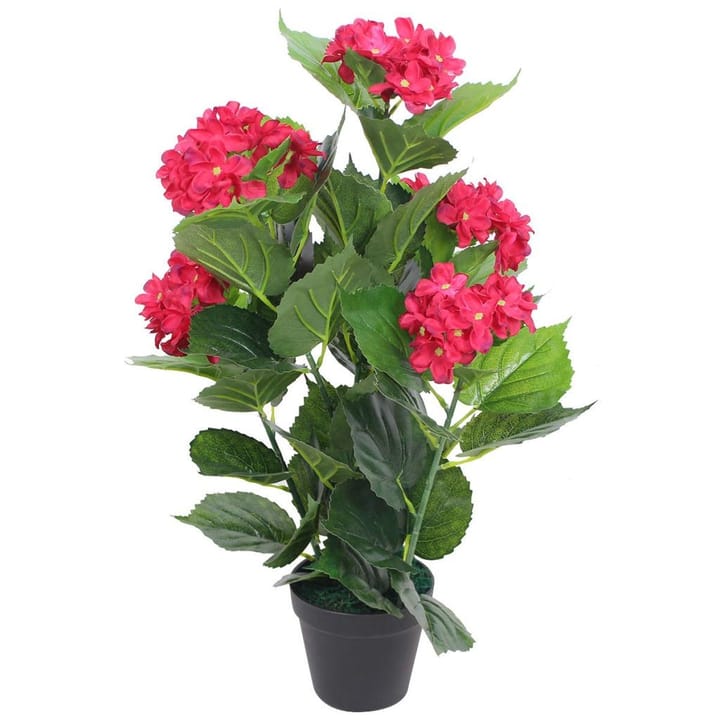 Tekokukka ruukulla hortensia 60 cm punainen - Monivärinen - Tekokasvit - Parvekekukat
