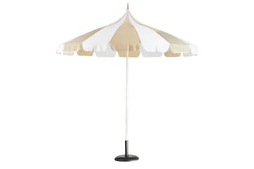 Balkongparasoll Beliani Minoa Beige Beige||White - Puutarhakalusteet - Aurinkosuoja - Aurinkovarjo - Parvekevarjo