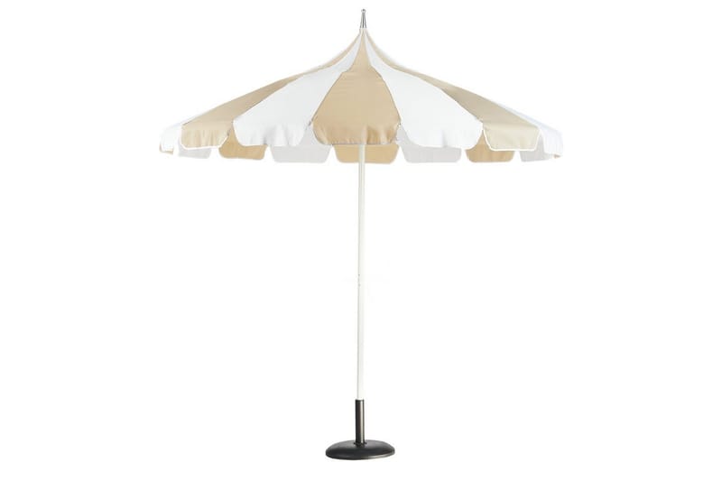 Balkongparasoll Beliani Minoa Beige Beige||White - Puutarhakalusteet - Aurinkosuoja - Aurinkovarjo - Parvekevarjo