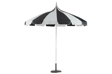 Balkongparasoll Beliani Minoa Beige Black||White - Puutarhakalusteet - Aurinkosuoja - Aurinkovarjo - Parvekevarjo