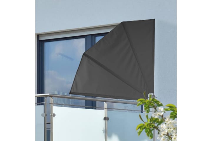 HI Parvekesuoja 1,2x1,2 m musta polyesteri - Musta - Parvekesuoja