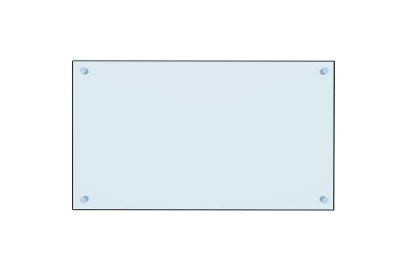 Keittiön roiskesuoja valkoinen 70x40 cm karkaistu lasi - Valkoinen - Puutarhakalusteet - Parveke - Turvallisuus & parvekkeen tuulisuoja - Parvekesuoja