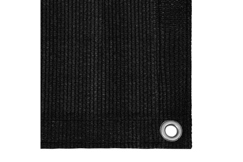 Parvekkeen näkösuoja 120x500 cm HDPE - Musta - Puutarhakalusteet - Parveke - Turvallisuus & parvekkeen tuulisuoja - Parvekesuoja