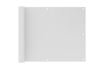 Parvekkeen Näkösuoja 75x300 cm HDPE - Valkoinen - Puutarhakalusteet - Parveke - Turvallisuus & parvekkeen tuulisuoja - Parvekesuoja