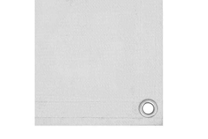Parvekkeen Näkösuoja 75x500 cm HDPE - Valkoinen - Parvekesuoja