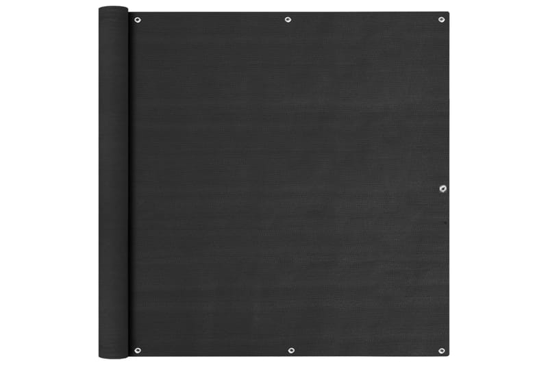 Parvekkeen suoja antrasiitti 120x600 cm HDPE - Antrasiitti - Puutarhakalusteet - Parveke - Turvallisuus & parvekkeen tuulisuoja - Parvekesuoja