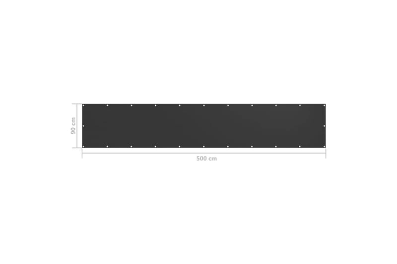 Parvekkeen suoja antrasiitti 90x500 cm Oxford kangas - Antrasiitti - Puutarhakalusteet - Parveke - Turvallisuus & parvekkeen tuulisuoja - Parvekesuoja