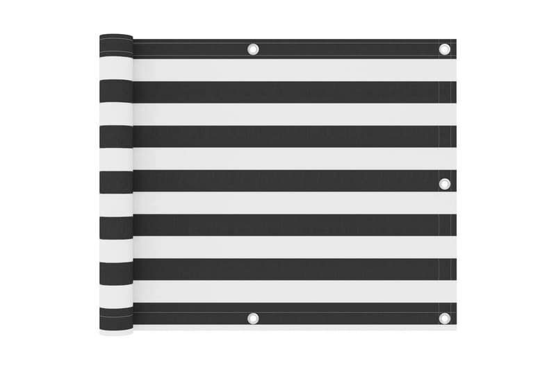 Parvekkeen suoja antrasiitti/valkoinen 75x300 cm Oxford - Monivärinen - Puutarhakalusteet - Parveke - Turvallisuus & parvekkeen tuulisuoja - Parvekesuoja