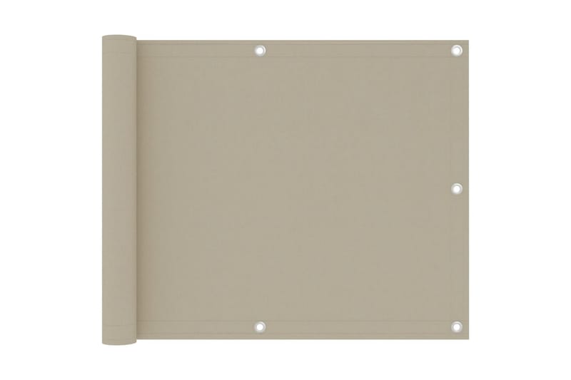 Parvekkeen suoja beige 75x300 cm Oxford kangas - Beige - Puutarhakalusteet - Parveke - Turvallisuus & parvekkeen tuulisuoja - Parvekesuoja